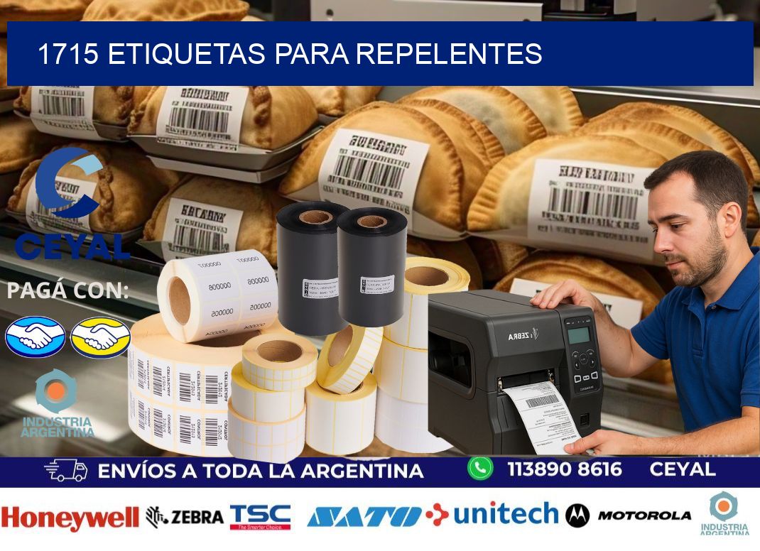 1715 Etiquetas para repelentes