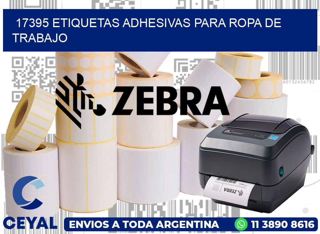 17395 Etiquetas adhesivas para ropa de trabajo