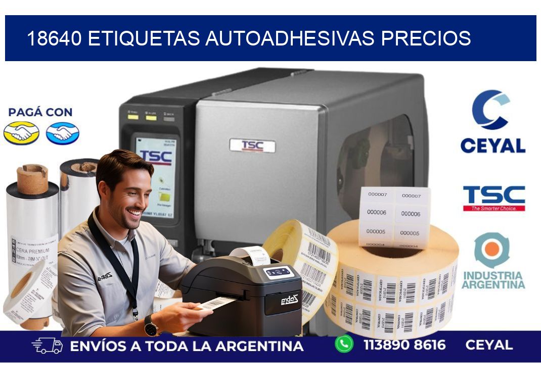 18640 Etiquetas autoadhesivas precios