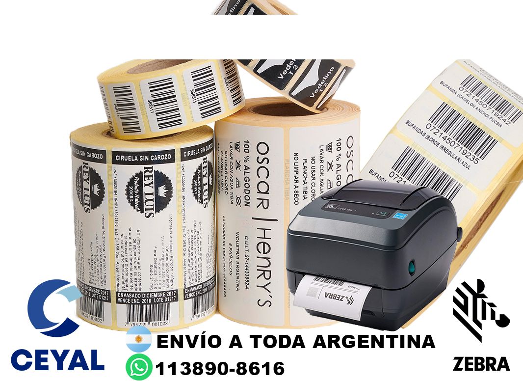 20 cajas de etiquetas 43 x 46