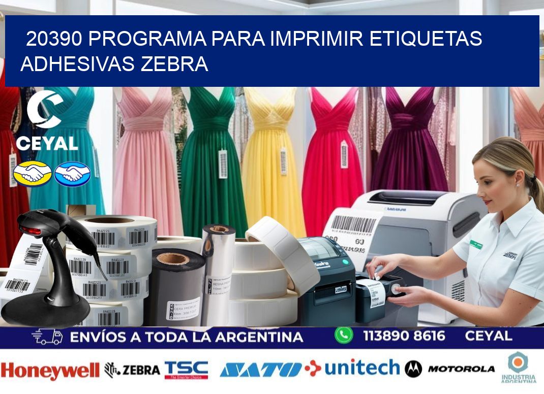 20390 Programa para imprimir etiquetas adhesivas zebra