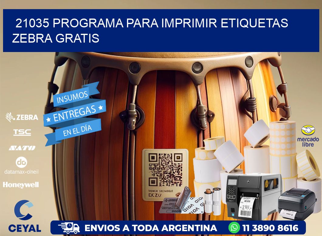 21035 Programa para imprimir etiquetas Zebra gratis