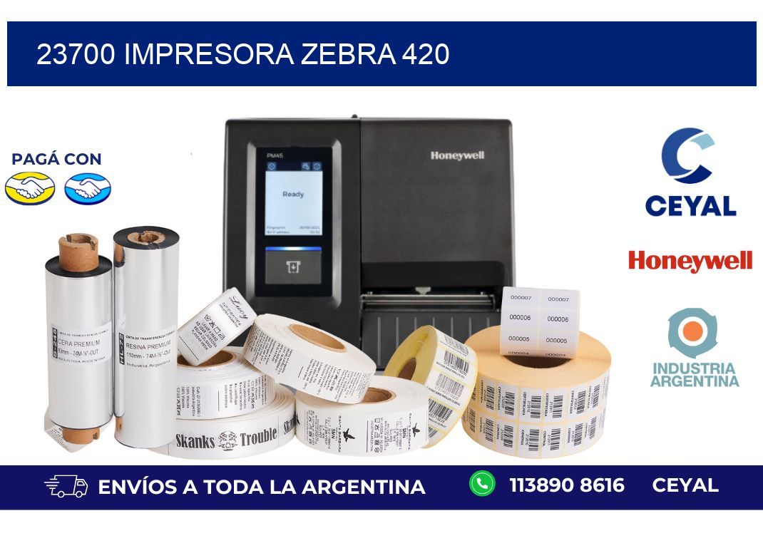 23700 impresora zebra 420