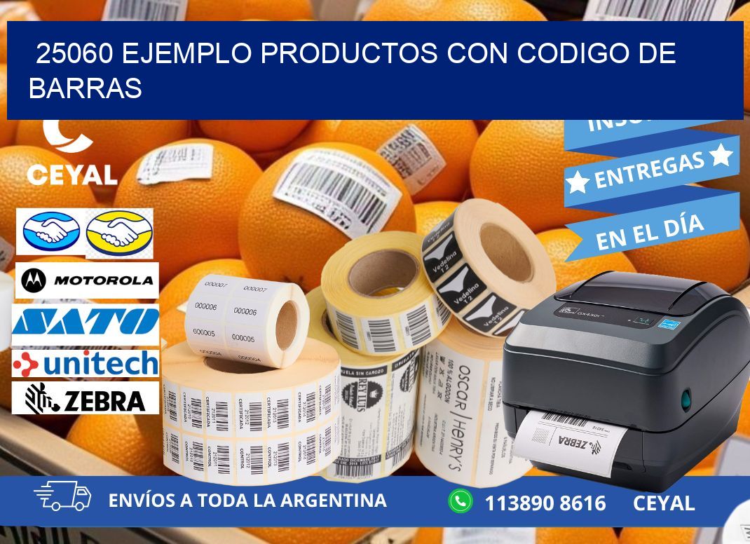 25060 ejemplo productos con codigo de barras