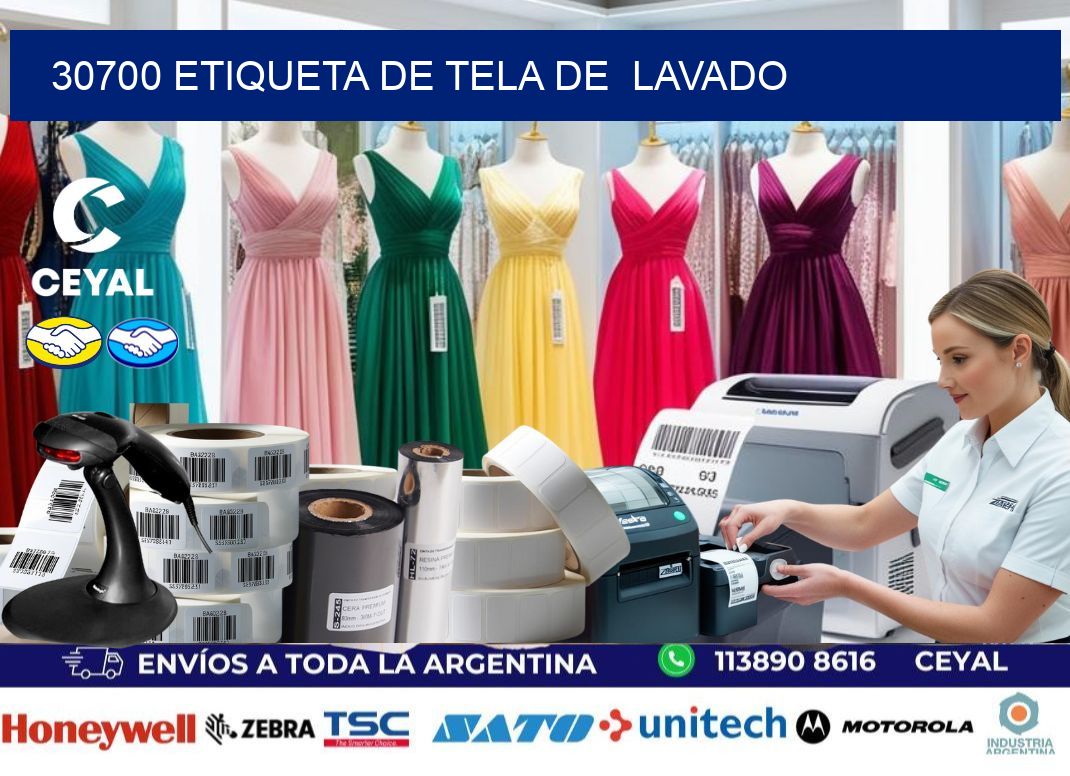 30700 etiqueta de tela de  lavado