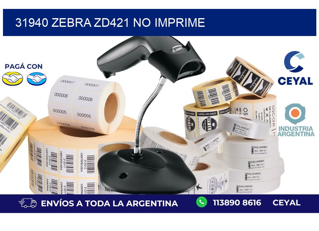 31940 Zebra ZD421 no imprime