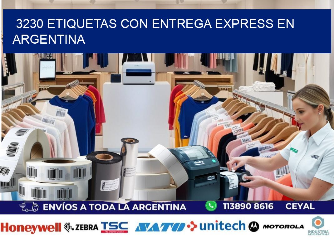 3230 Etiquetas con entrega express en Argentina