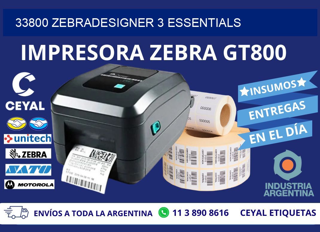 33800 ZebraDesigner 3 Essentials