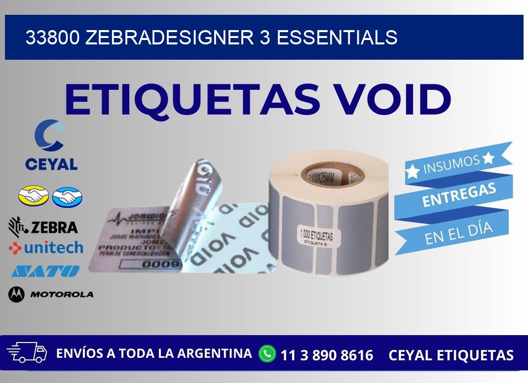 33800 ZebraDesigner 3 Essentials