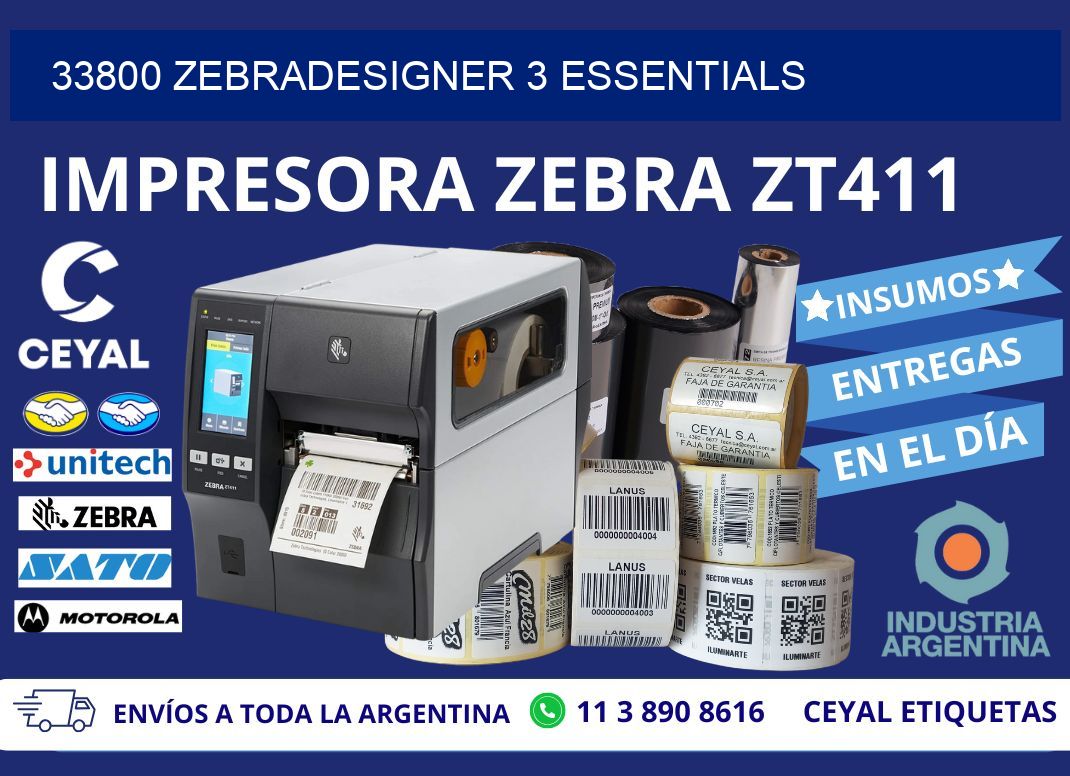33800 ZebraDesigner 3 Essentials