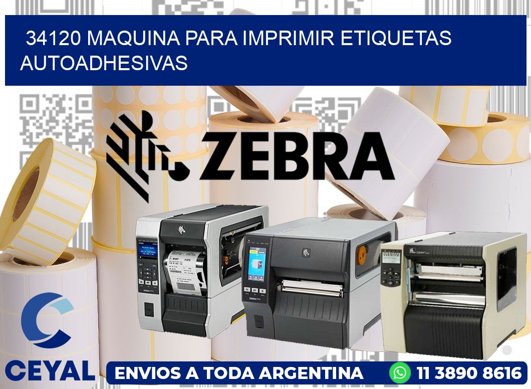 34120 maquina para imprimir etiquetas autoadhesivas