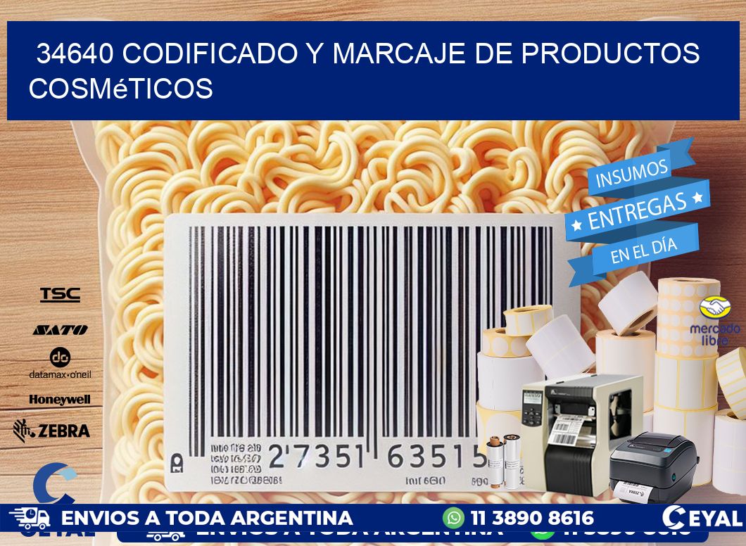 34640 codificado y marcaje de productos cosméticos