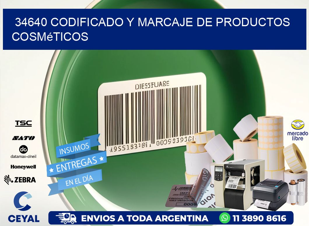 34640 codificado y marcaje de productos cosméticos