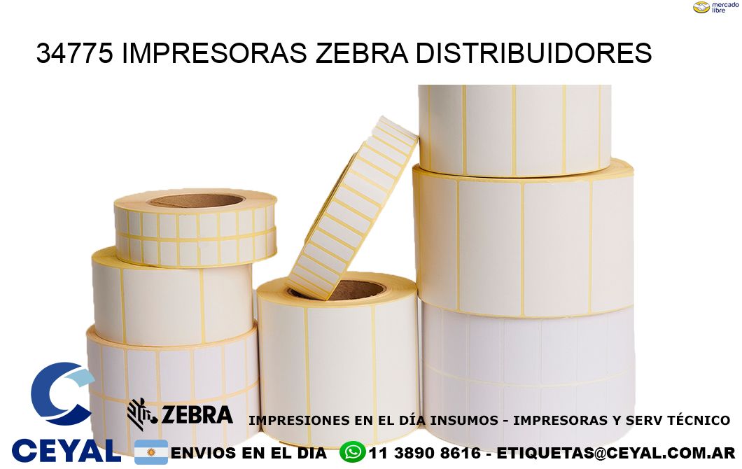 34775 impresoras Zebra distribuidores