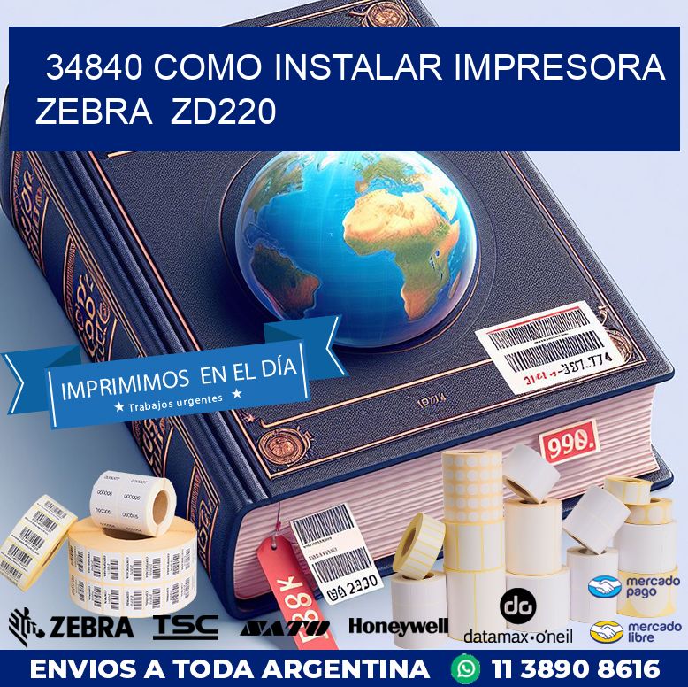 34840 Como instalar impresora Zebra  ZD220