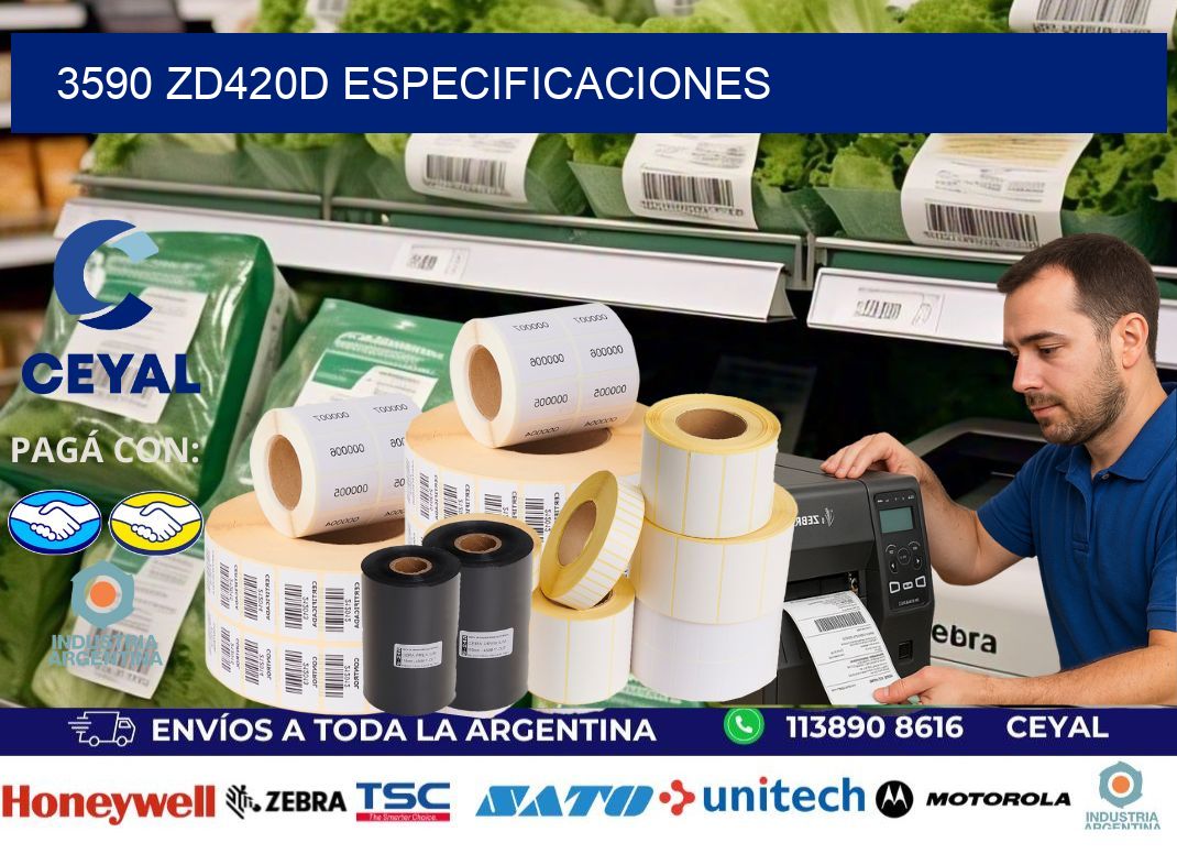 3590 ZD420d especificaciones