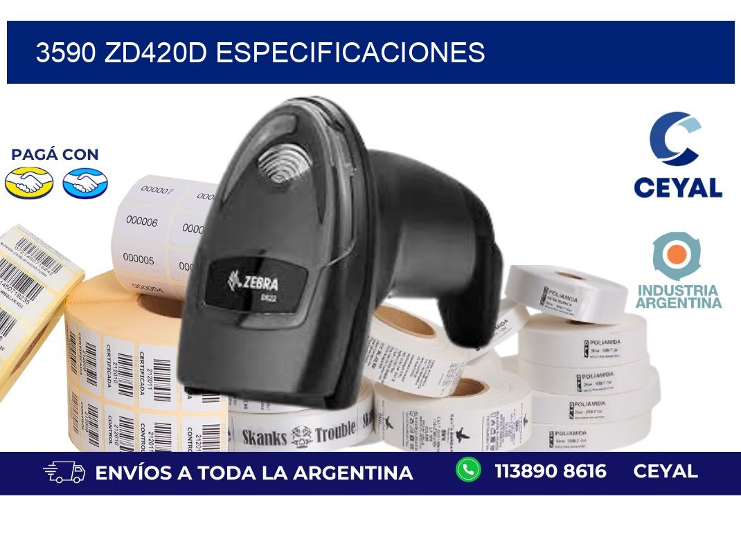 3590 ZD420d especificaciones