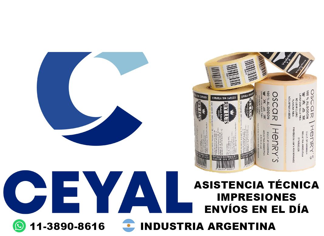 3750 Etiquetas adhesivas para consumo masivo