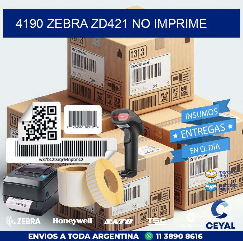 4190 Zebra ZD421 no imprime