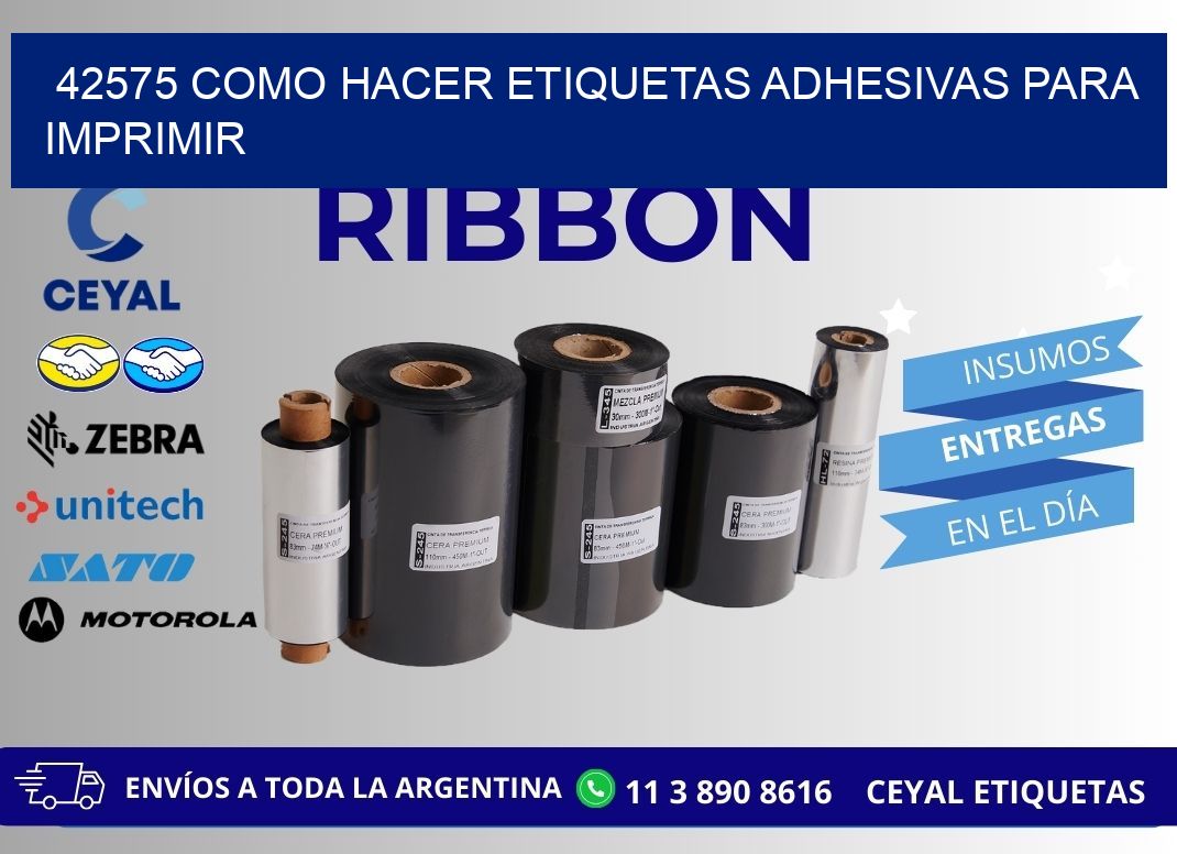 42575 Como hacer etiquetas adhesivas para imprimir