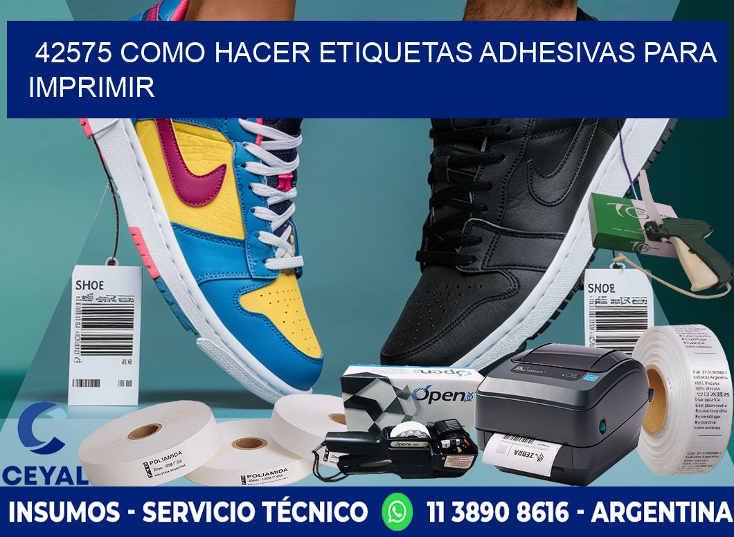 42575 Como hacer etiquetas adhesivas para imprimir