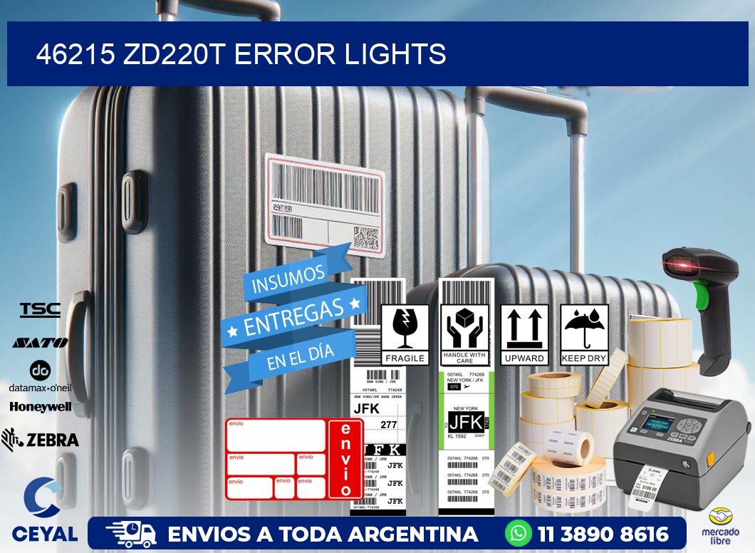 46215 ZD220t error lights