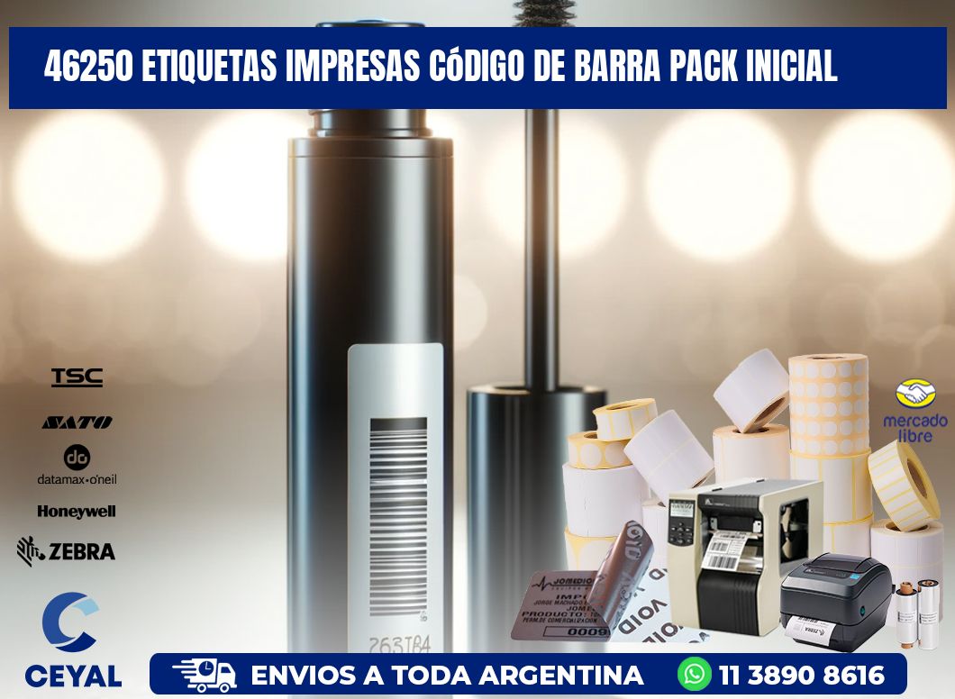46250 Etiquetas Impresas código De Barra Pack Inicial