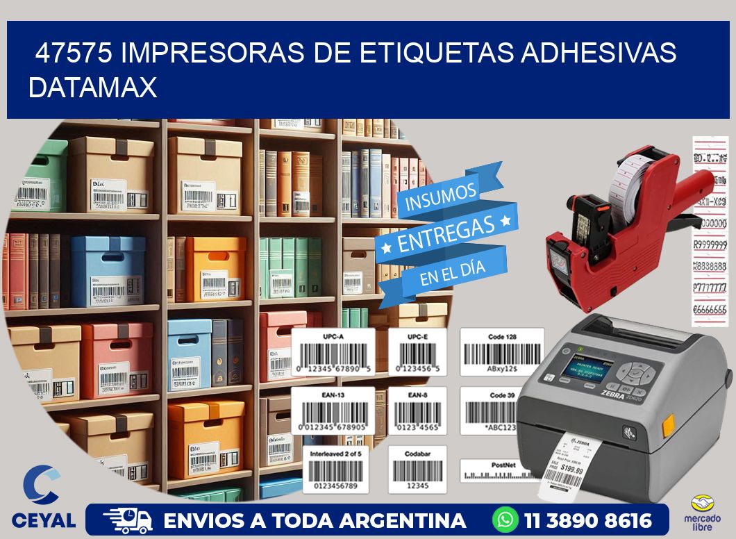 47575 impresoras de etiquetas adhesivas datamax
