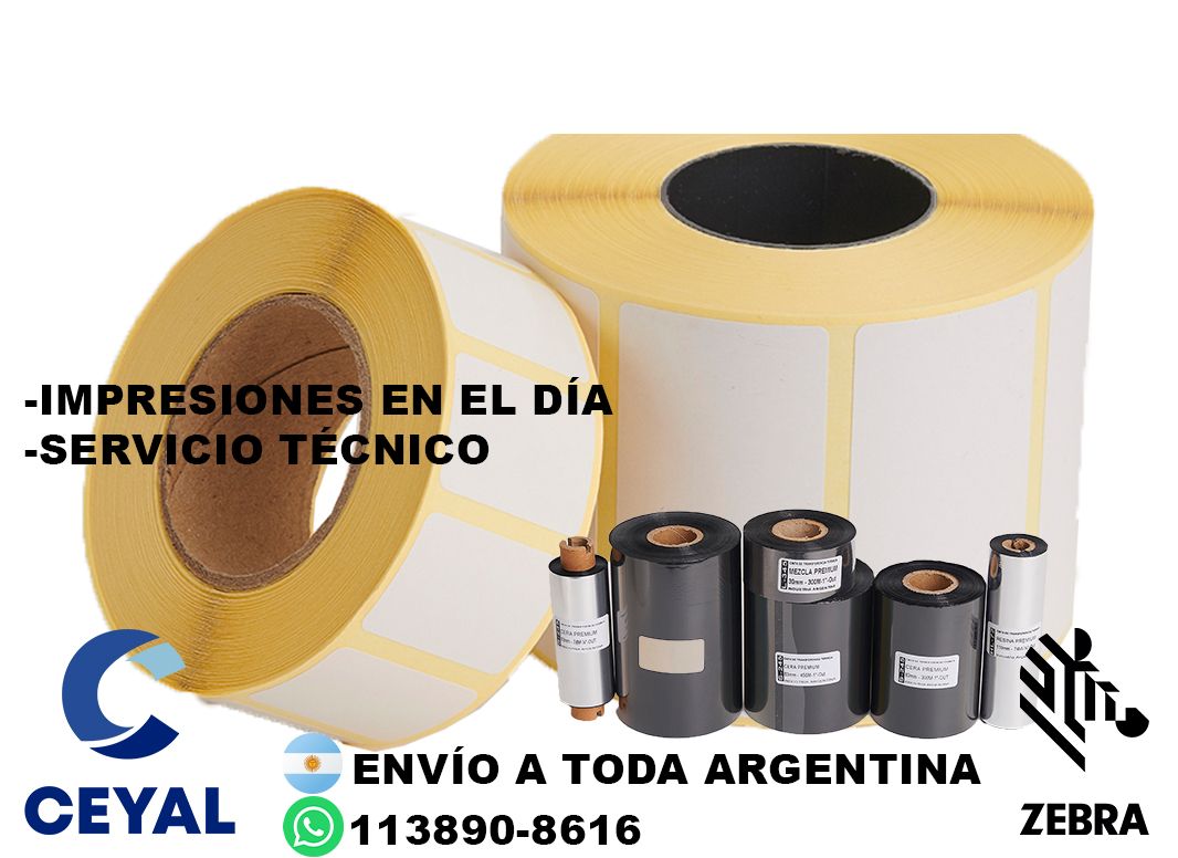 5 cajas de etiquetas 68 x 29