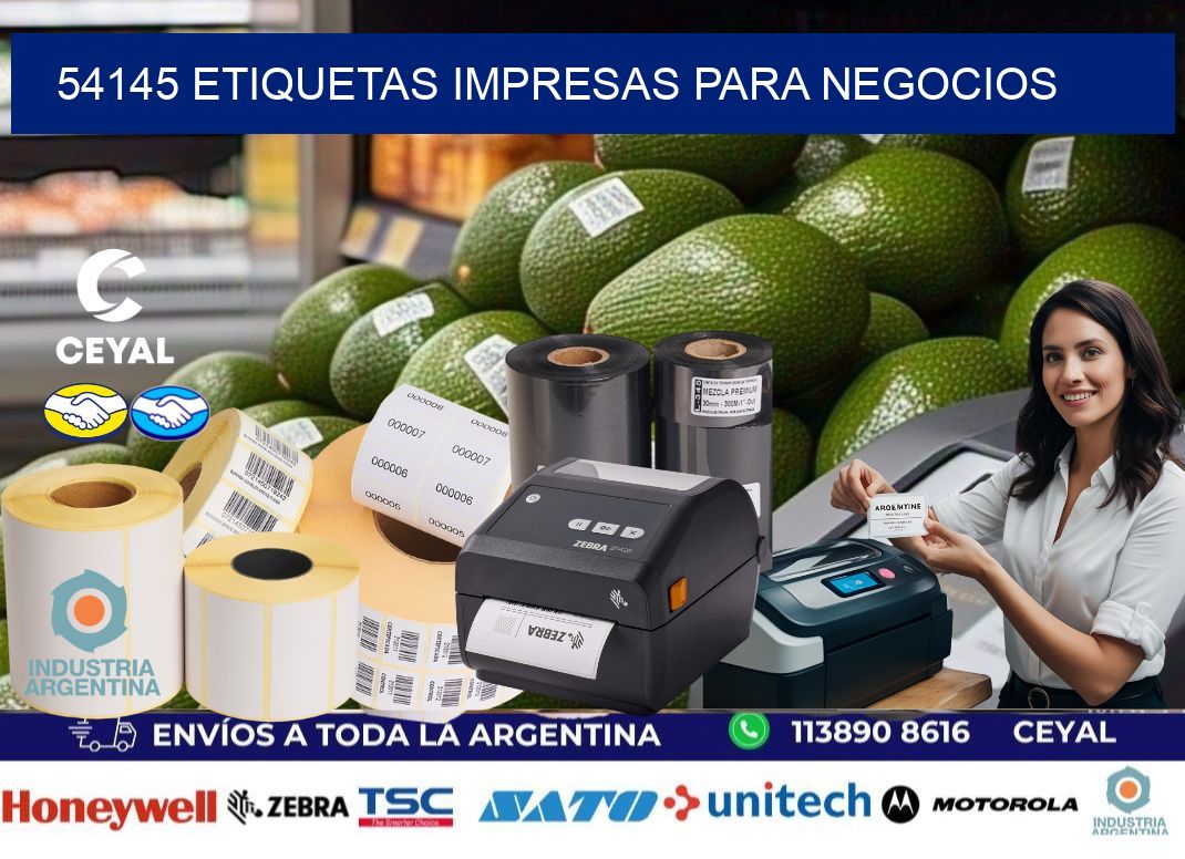 54145 etiquetas impresas para negocios