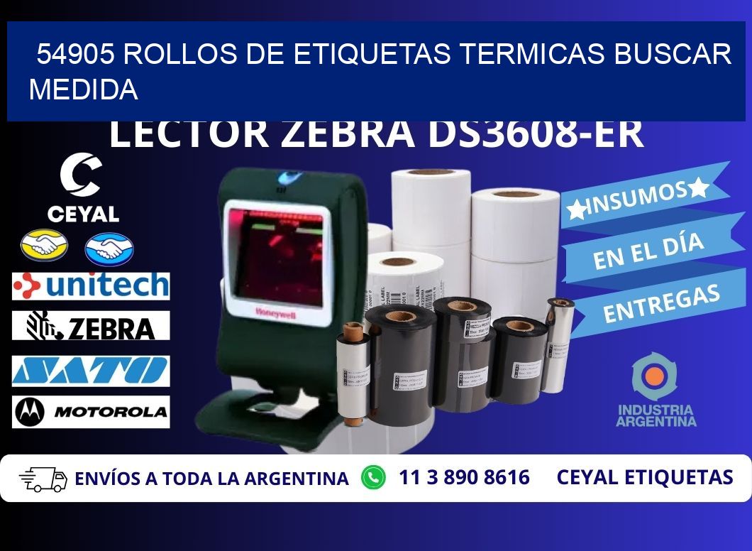 54905 rollos de etiquetas termicas buscar medida