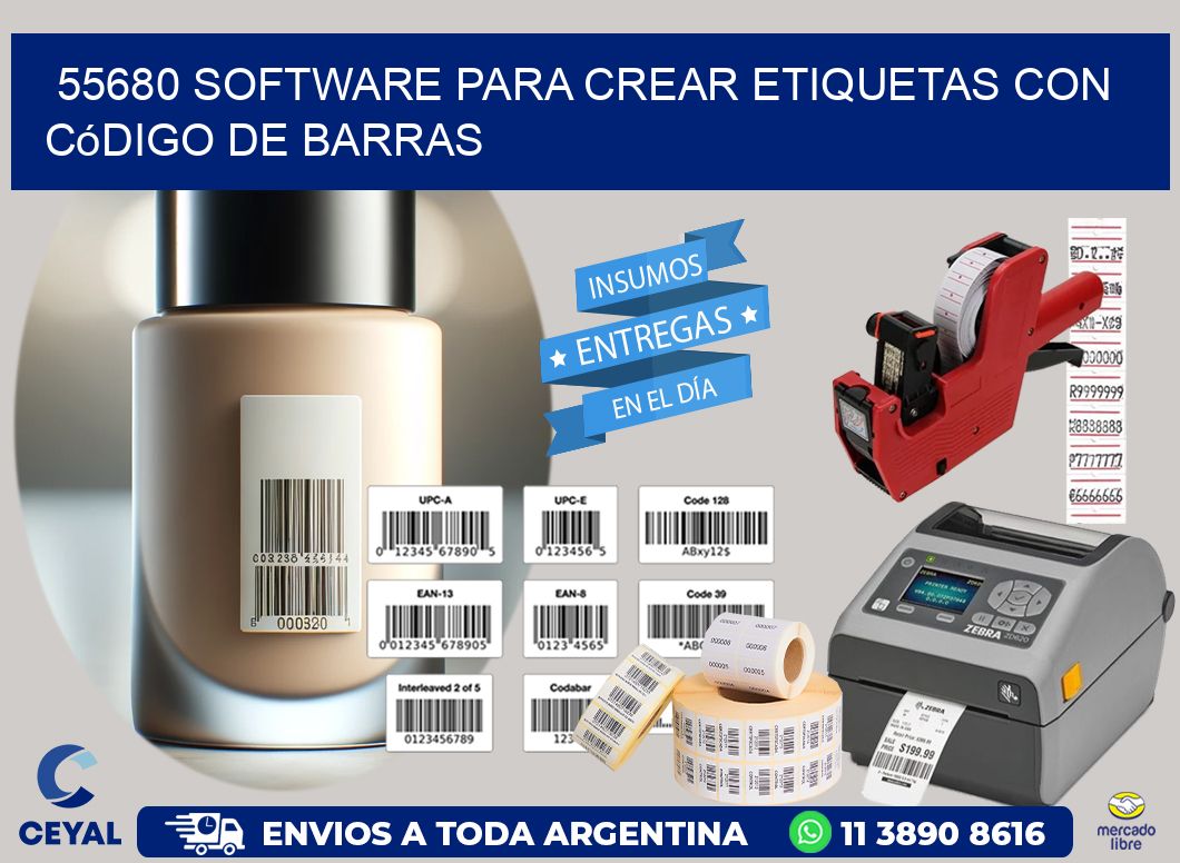 55680 Software para crear etiquetas con código de barras