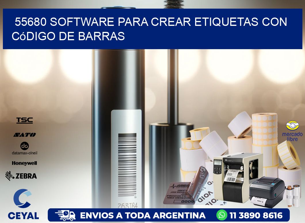 55680 Software para crear etiquetas con código de barras