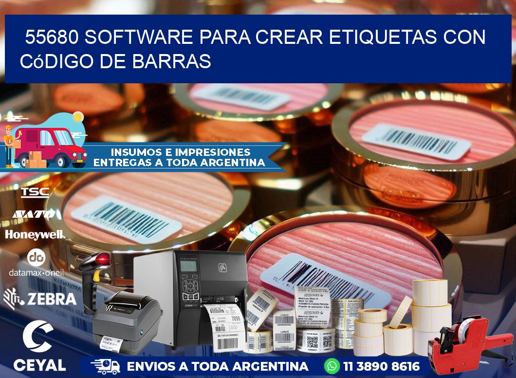 55680 Software para crear etiquetas con código de barras