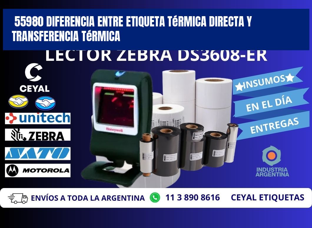 55980 diferencia entre etiqueta térmica directa y transferencia térmica