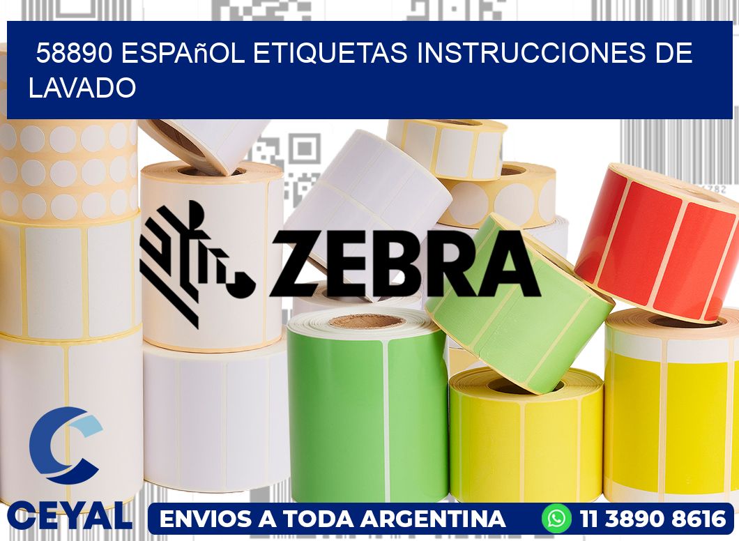 58890 español etiquetas instrucciones de lavado