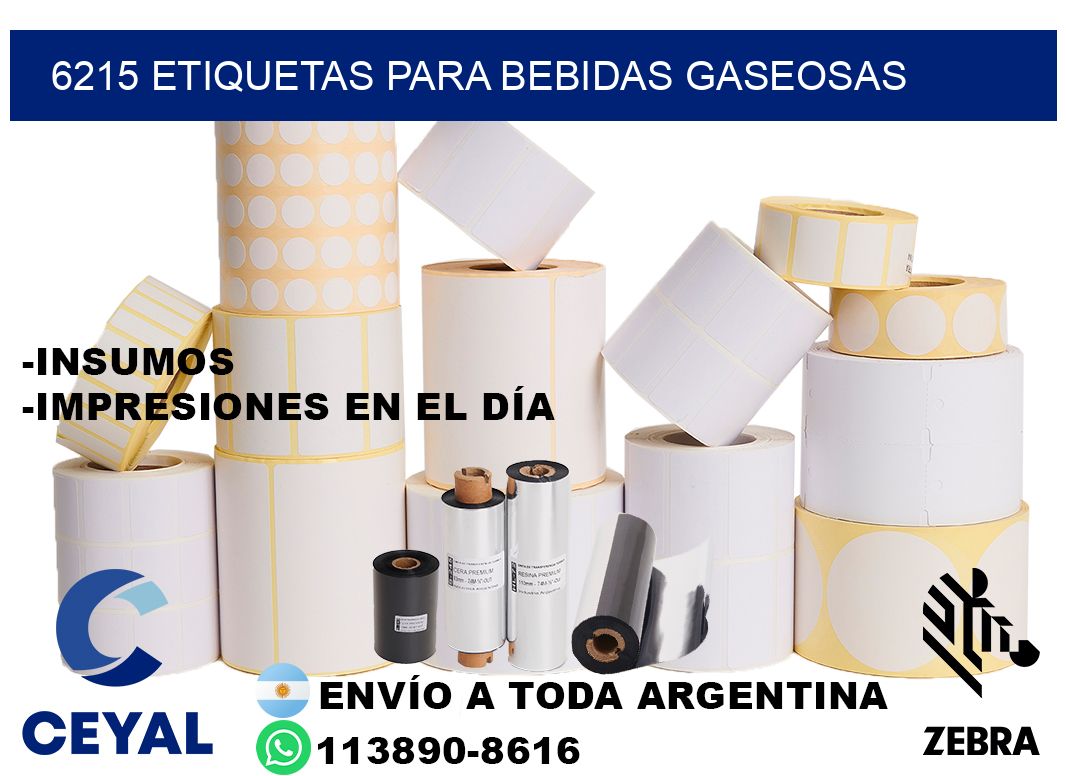 6215 Etiquetas para bebidas gaseosas