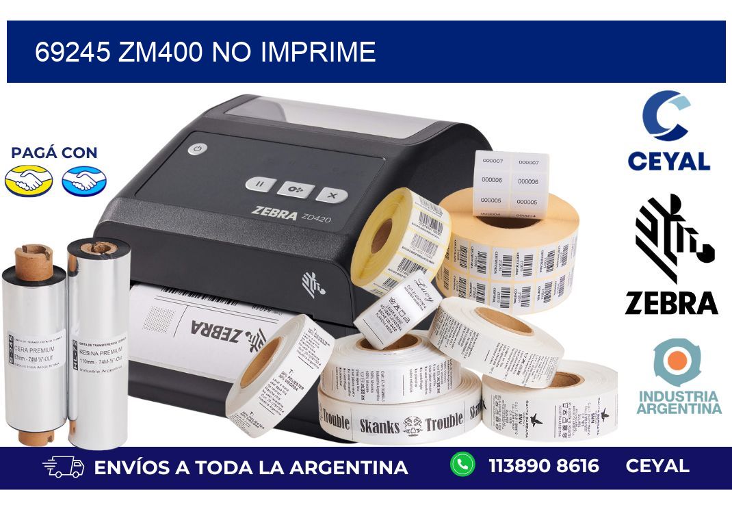 69245 ZM400 no imprime