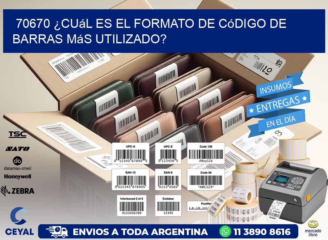70670 ¿Cuál es el formato de código de barras más utilizado?