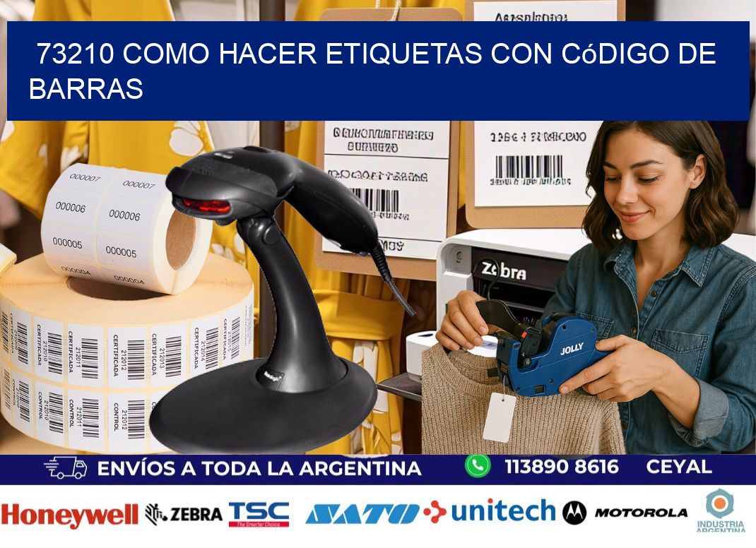 73210 Como hacer etiquetas con código de barras