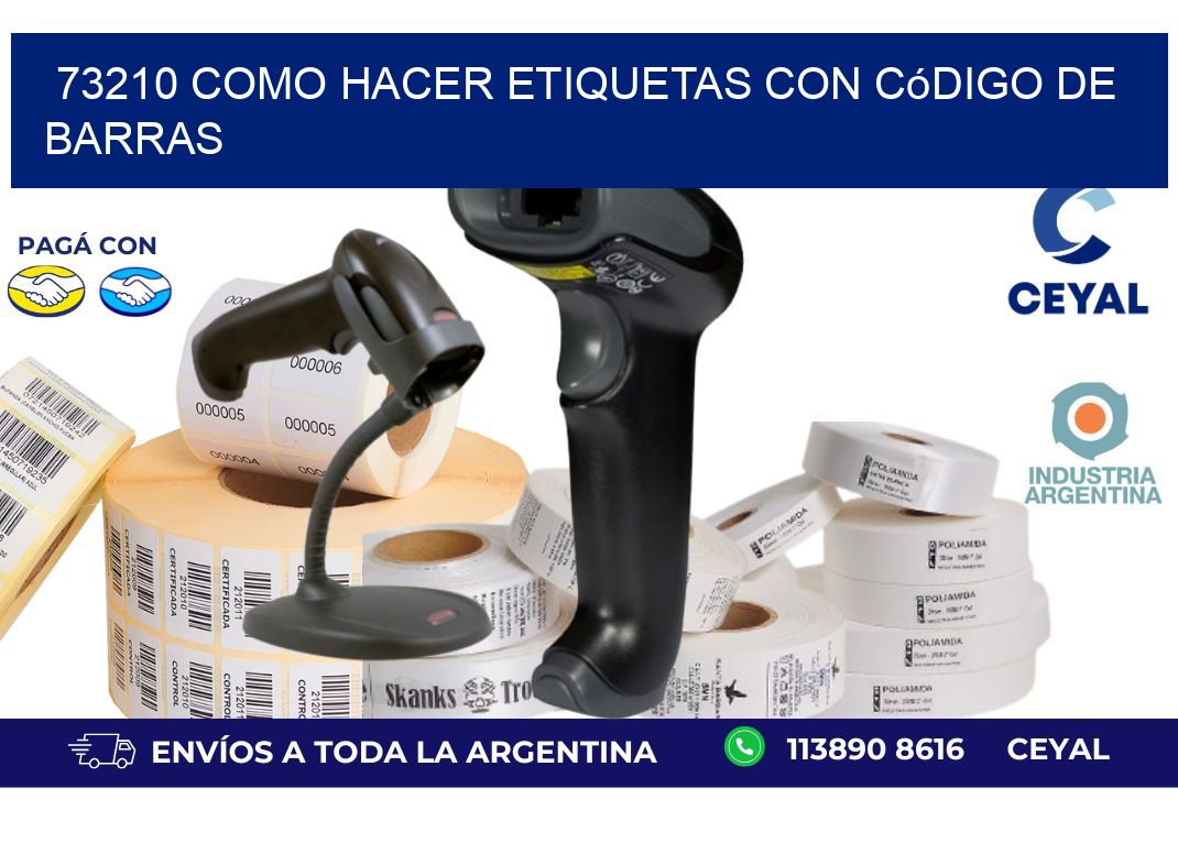 73210 Como hacer etiquetas con código de barras