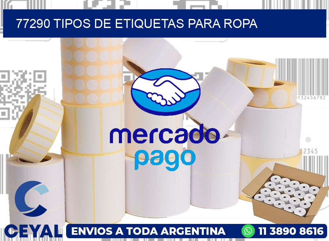 77290 tipos de etiquetas para ropa