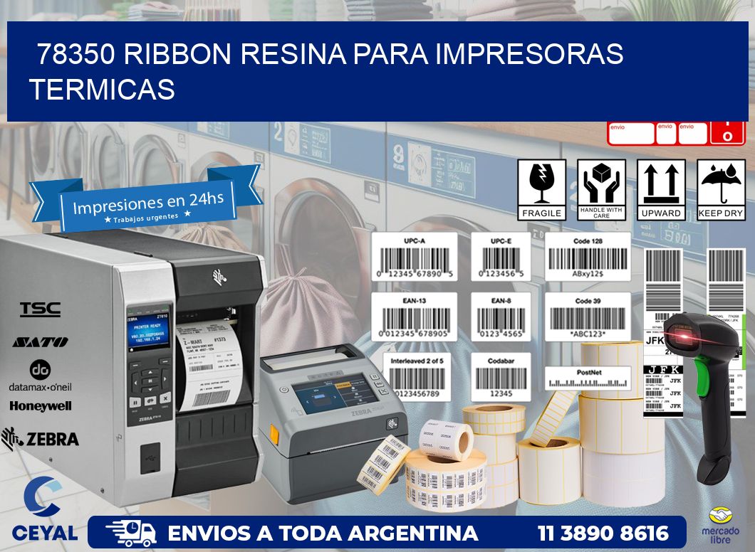 78350 ribbon resina para impresoras termicas