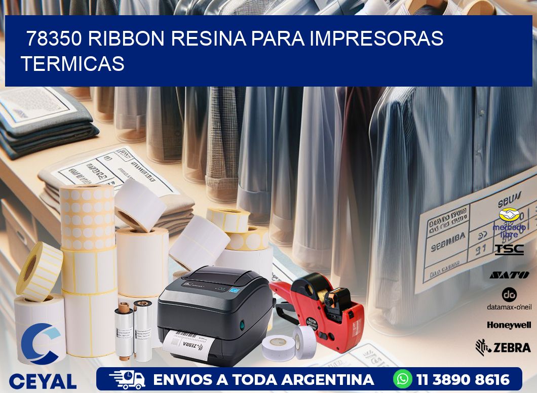 78350 ribbon resina para impresoras termicas