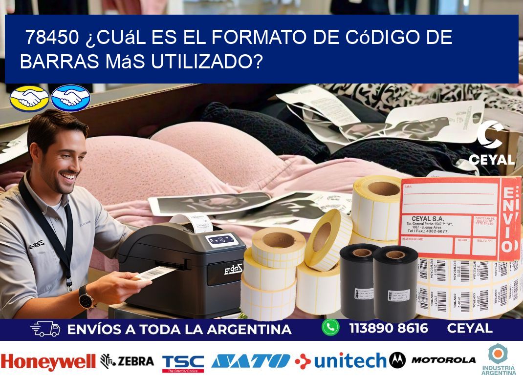 78450 ¿Cuál es el formato de código de barras más utilizado?
