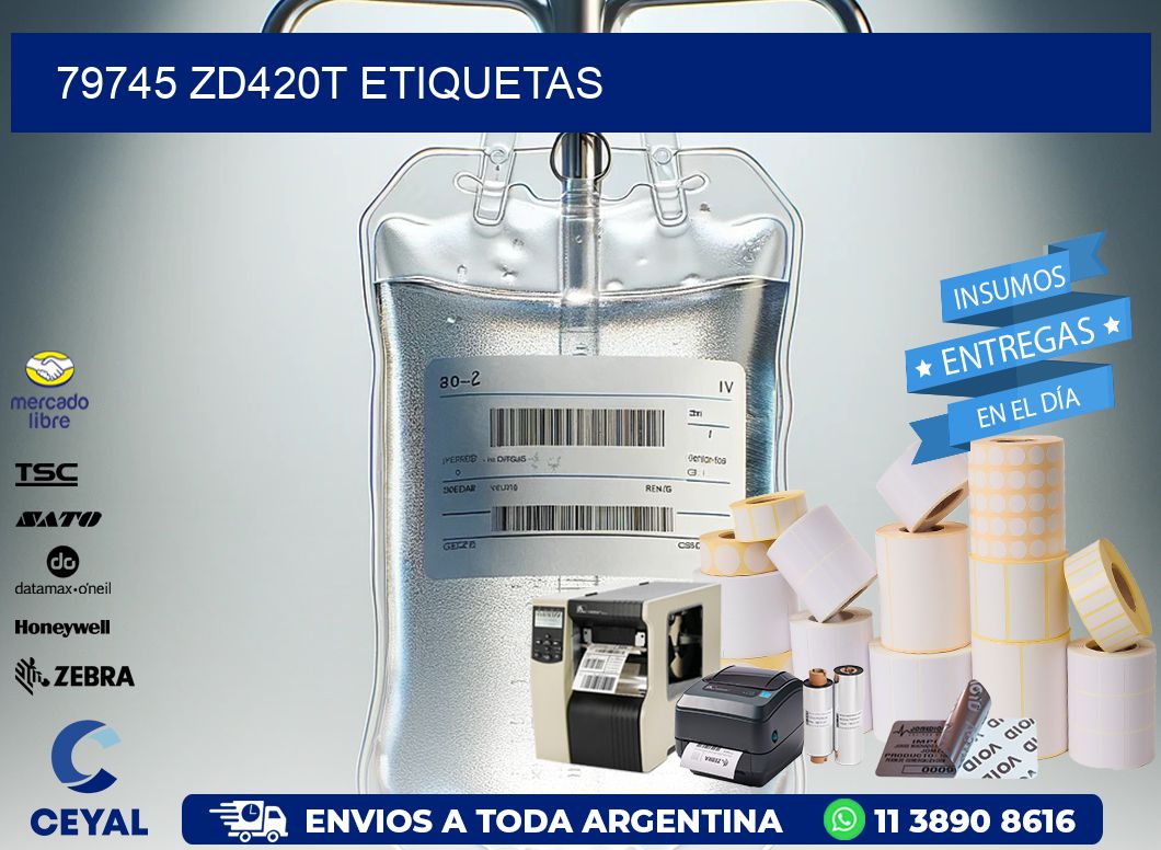 79745 ZD420t etiquetas