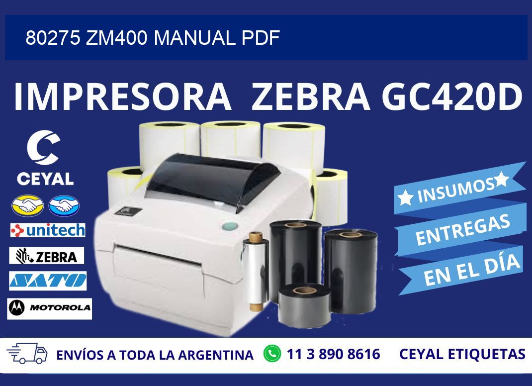 80275 ZM400 manual PDF