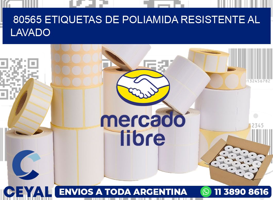 80565 Etiquetas de poliamida resistente al lavado