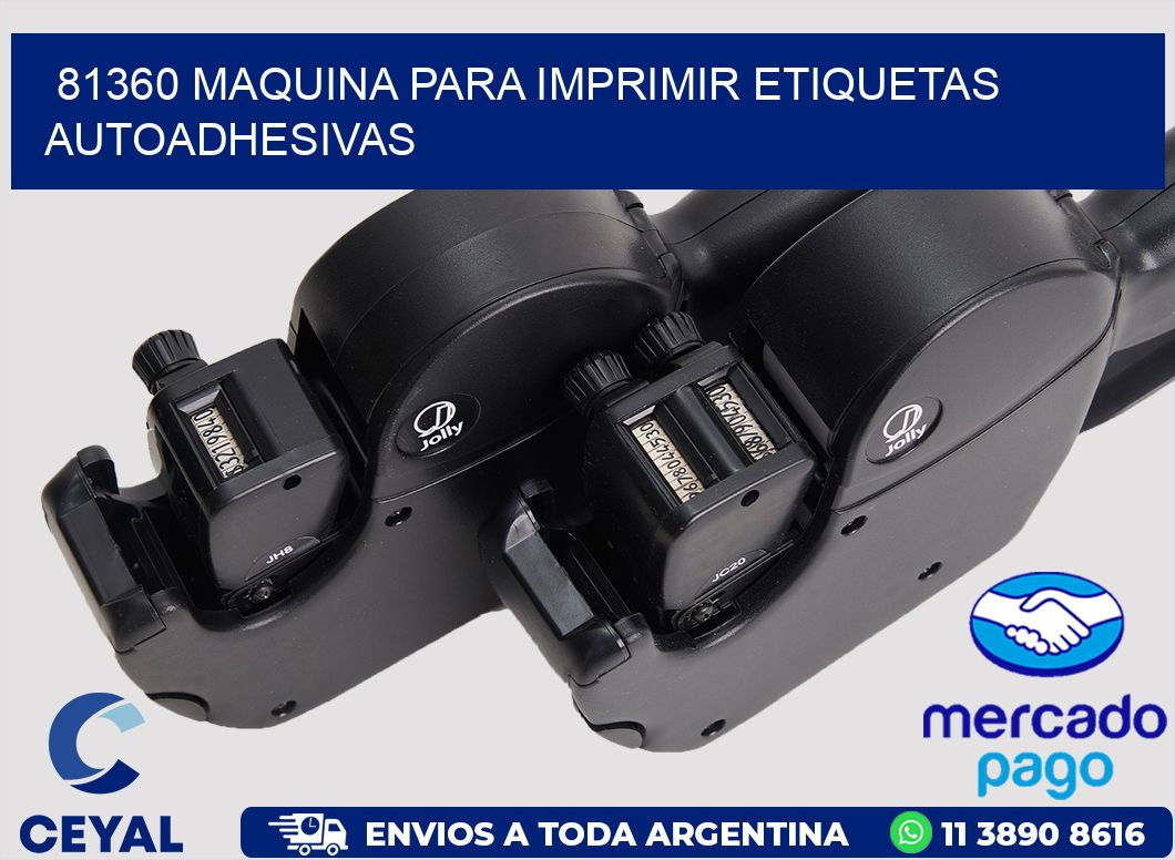 81360 maquina para imprimir etiquetas autoadhesivas