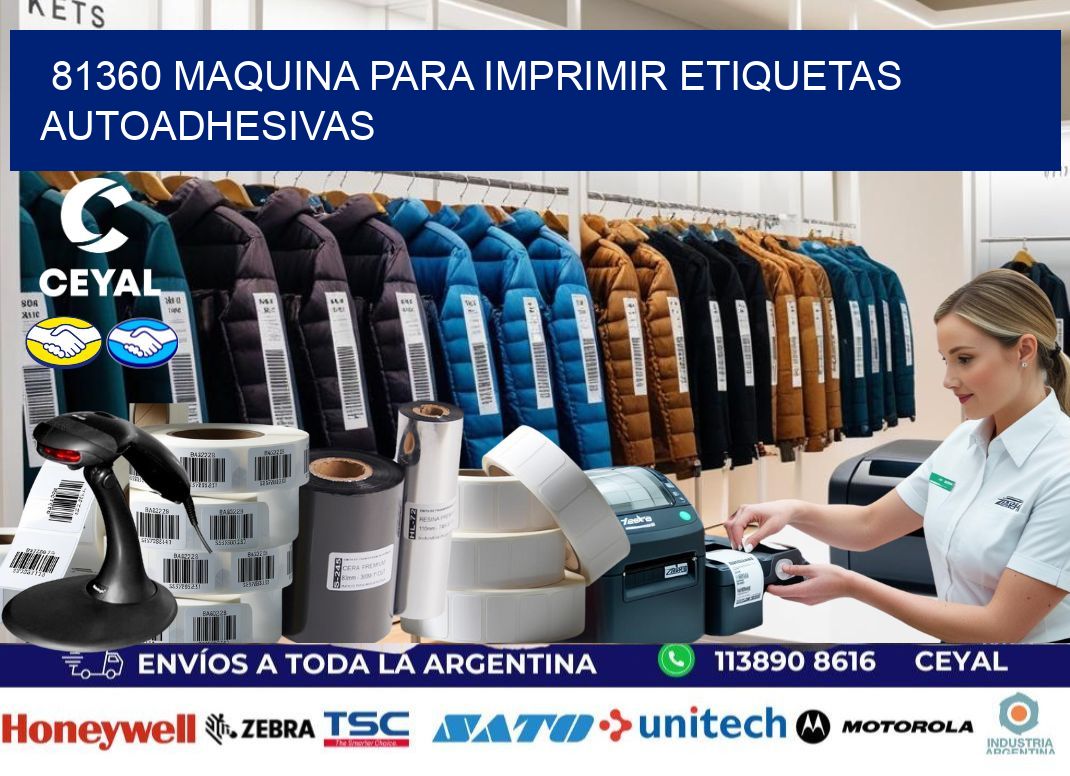 81360 maquina para imprimir etiquetas autoadhesivas